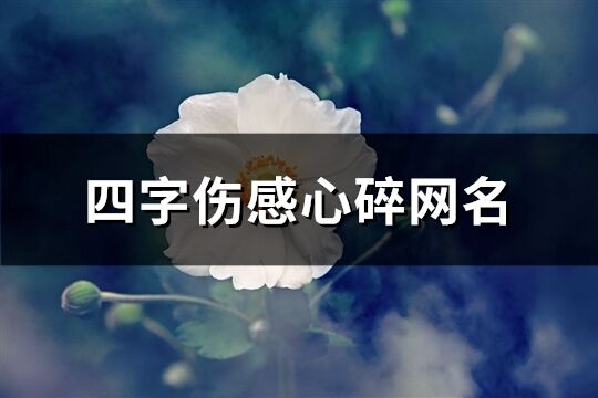 四字伤感心碎网名(优选110个)