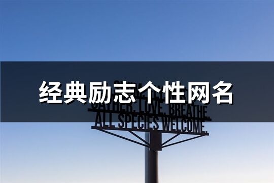 经典励志个性网名(237个)