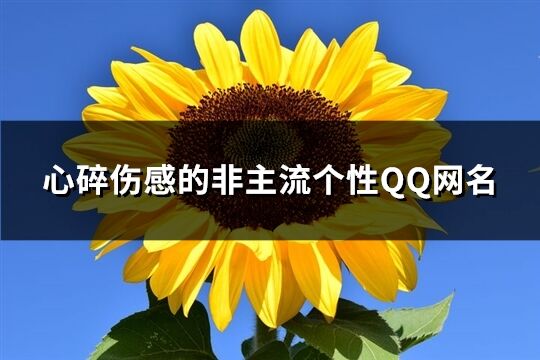 心碎伤感的非主流个性QQ网名(110个)