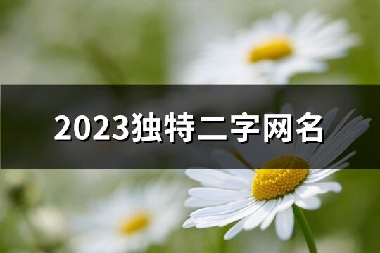 2023独特二字网名(精选1517个)