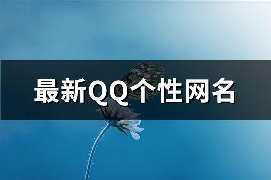 最新QQ个性网名(优选313个)