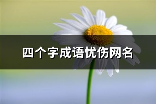 四个字成语忧伤网名(优选928个)