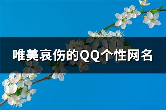 唯美哀伤的QQ个性网名(108个)