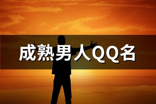 成熟男人QQ名(539个)