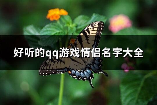 好听的qq游戏情侣名字大全(优选123个)