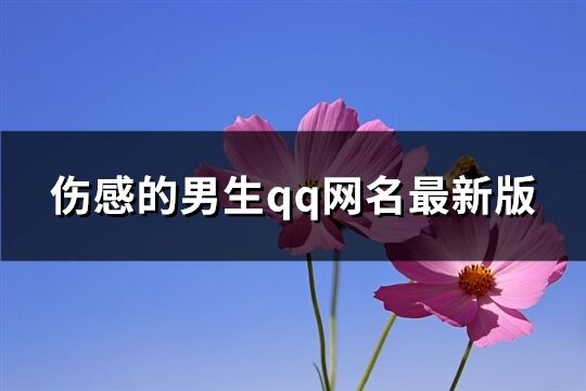 伤感的男生qq网名最新版(优选70个)