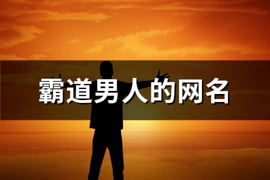 霸道男人的网名(291个)