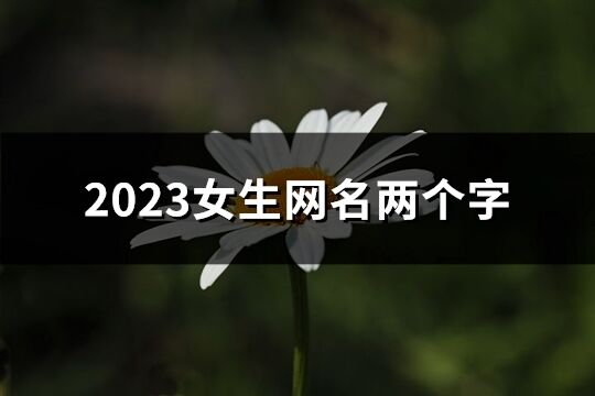 2023女生网名两个字(优选1272个)