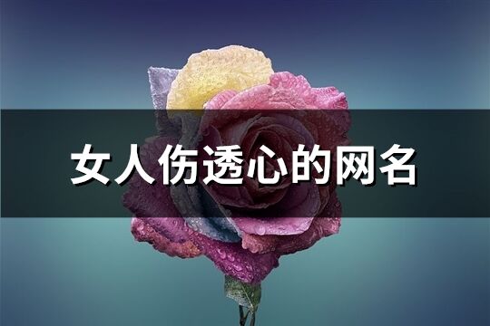 女人伤透心的网名(优选132个)