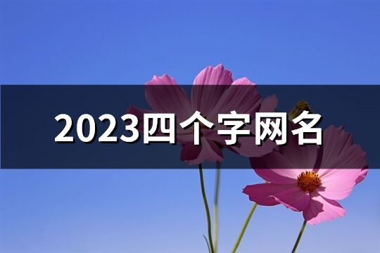 2023四个字网名(共868个)