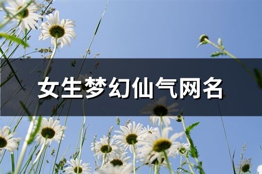 女生梦幻仙气网名(优选262个)