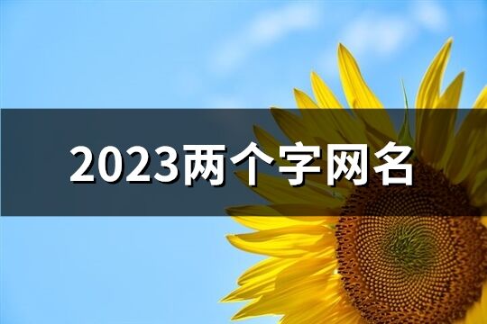 2023两个字网名(1080个)