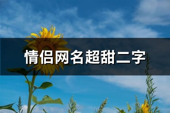 情侣网名超甜二字(共809个)