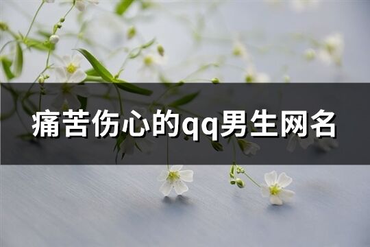 痛苦伤心的qq男生网名(优选351个)