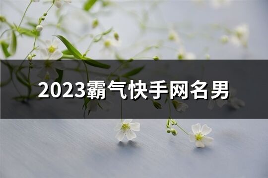 2023霸气快手网名男(优选277个)