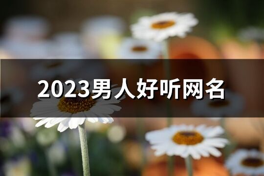 2023男人好听网名(优选1395个)