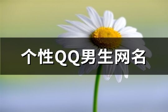 个性QQ男生网名(优选347个)