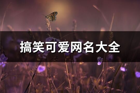 搞笑可爱网名大全(精选408个)