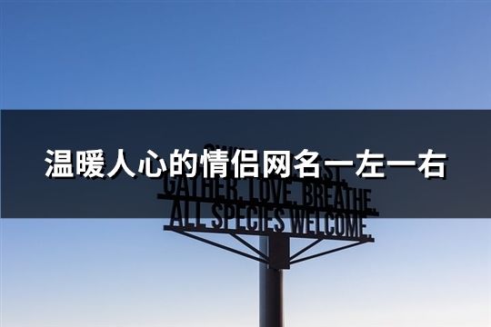 温暖人心的情侣网名一左一右(精选61个)