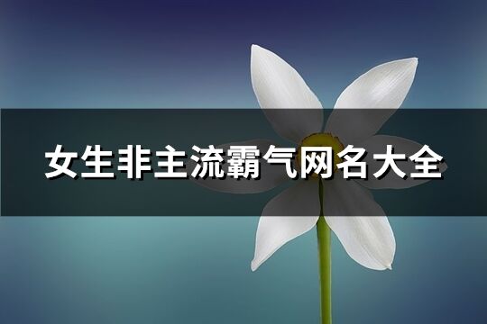 女生非主流霸气网名大全(206个)