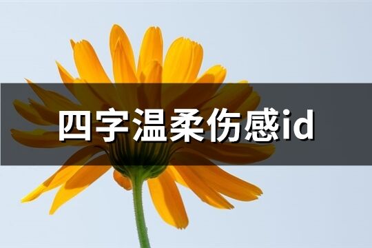 四字温柔伤感id(94个)