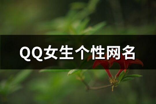 QQ女生个性网名(优选227个)