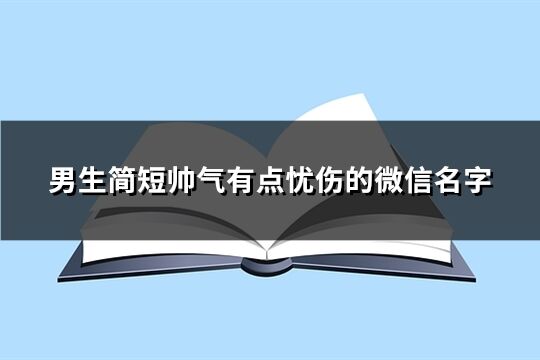 男生简短帅气有点忧伤的微信名字(286个)