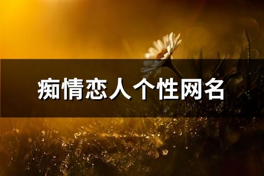 痴情恋人个性网名(共64个)