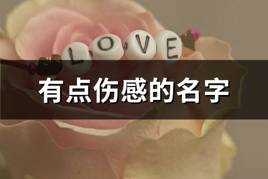 有点伤感的名字(164个)