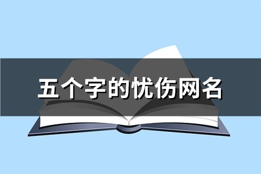 五个字的忧伤网名(精选105个)