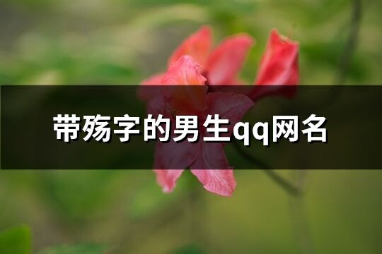 带殇字的男生qq网名(180个)