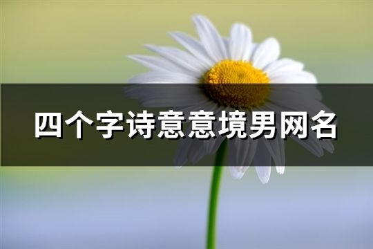 四个字诗意意境男网名(133个)