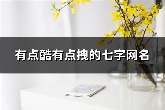 有点酷有点拽的七字网名(共165个)