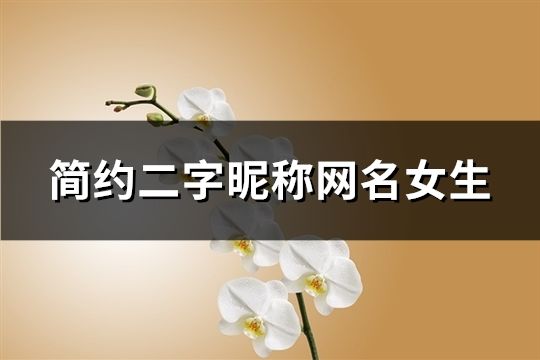 简约二字昵称网名女生(精选171个)