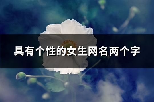 具有个性的女生网名两个字(共182个)