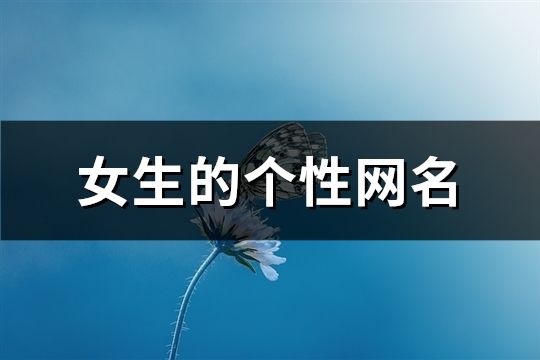 女生的个性网名(精选154个)