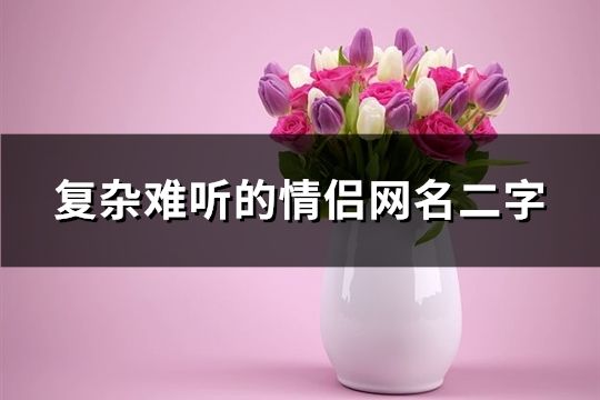 复杂难听的情侣网名二字(精选152个)