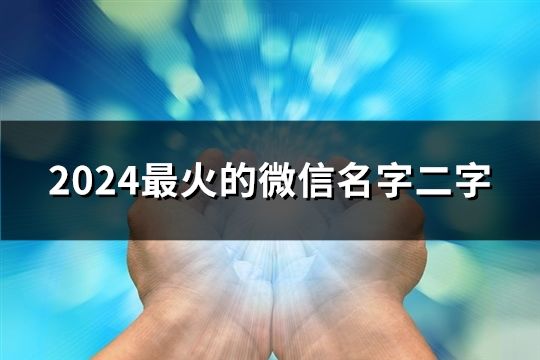 2024最火的微信名字二字(共112个)