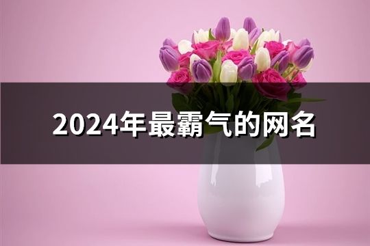 2024年最霸气的网名(共71个)