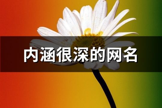 内涵很深的网名(精选134个)