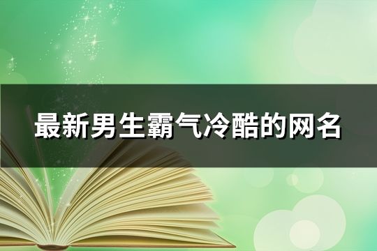 最新男生霸气冷酷的网名(精选95个)