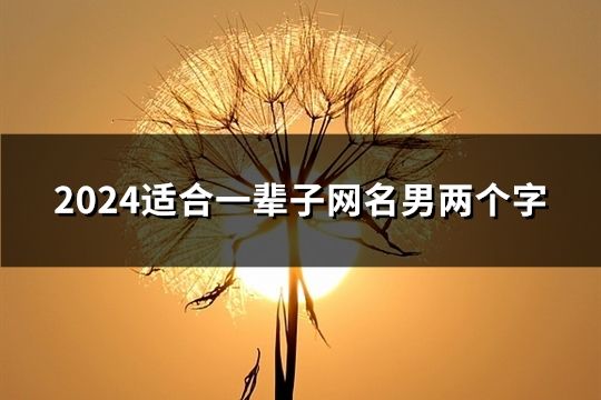 2024适合一辈子网名男两个字(共99个)