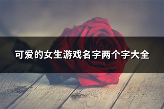 可爱的女生游戏名字两个字大全(共76个)