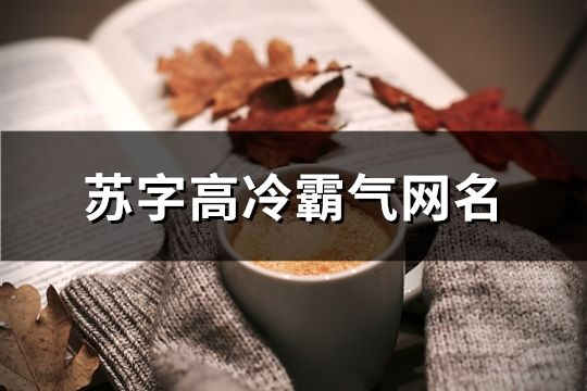 苏字高冷霸气网名(共173个)