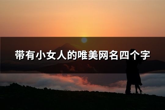 带有小女人的唯美网名四个字(精选93个)