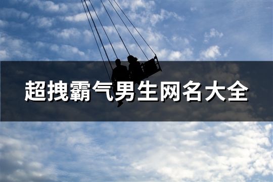 超拽霸气男生网名大全(共412个)